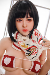 148 cm Kurzhaar-Kimono D-Cup TPE japanische Sexpuppe COSDOLL