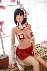 148 cm Kurzhaar-Kimono D-Cup TPE japanische Sexpuppe COSDOLL