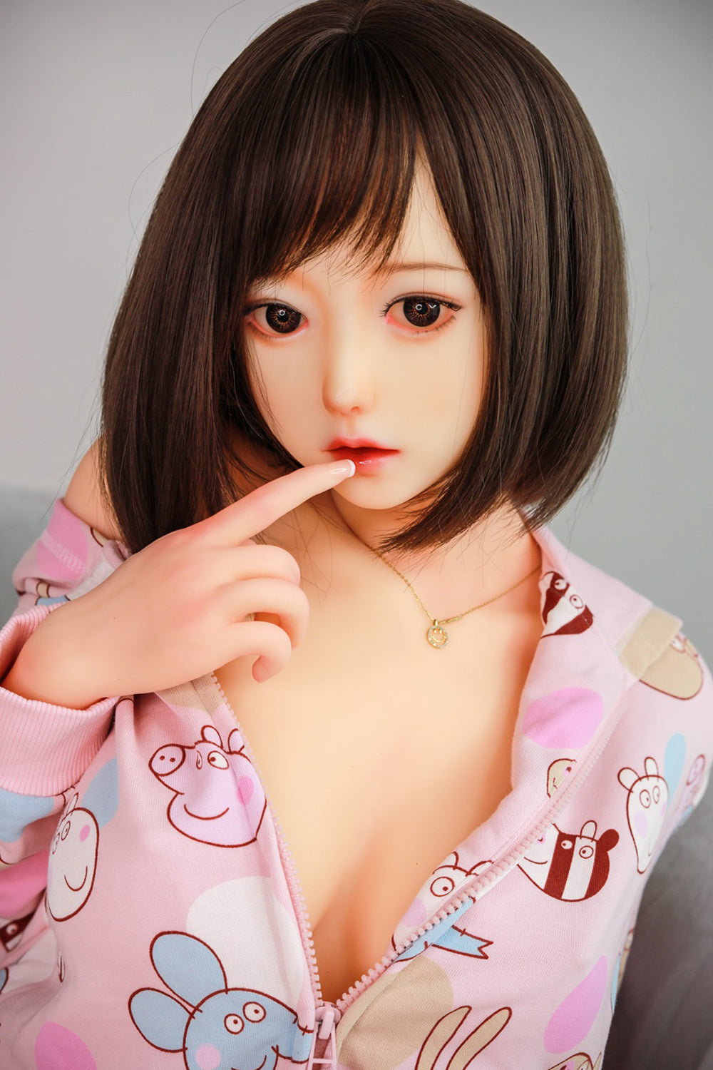 145 cm kurzes Haar mittlerer Brust japanische Sexpuppe D-Cup billige Sexpuppe COSDOLL