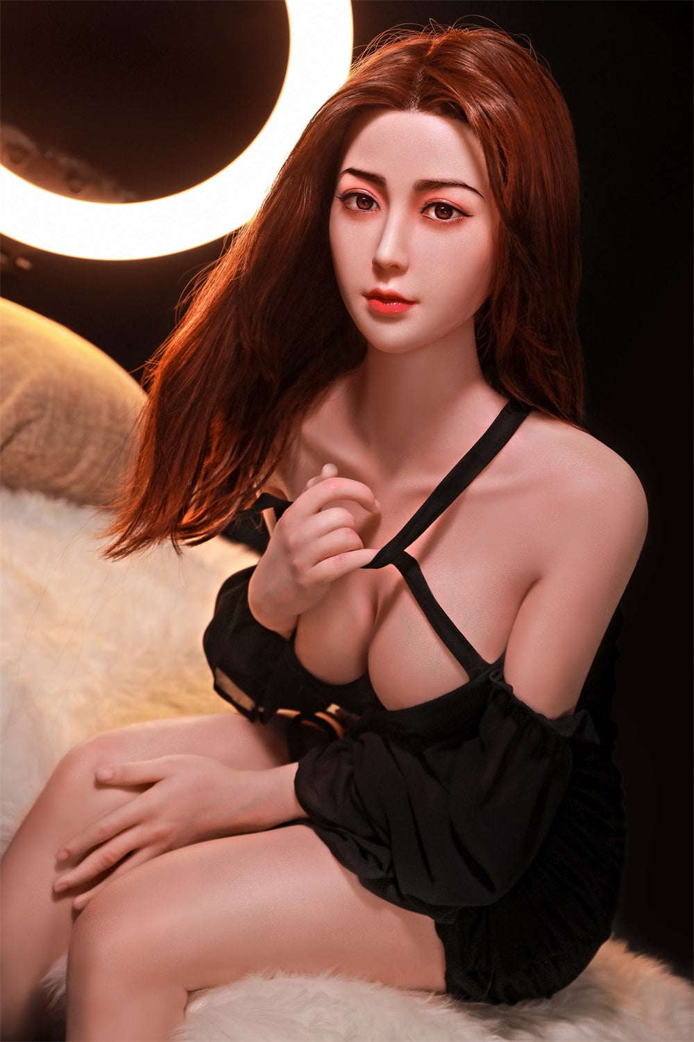 165 cm sanfte und schöne weibliche Sexpuppe Luxus-Silikonpuppe COSDOLL
