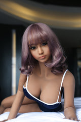 158cm lila Perücke billige Sexpuppe F Cup Sexpuppe COSDOLL
